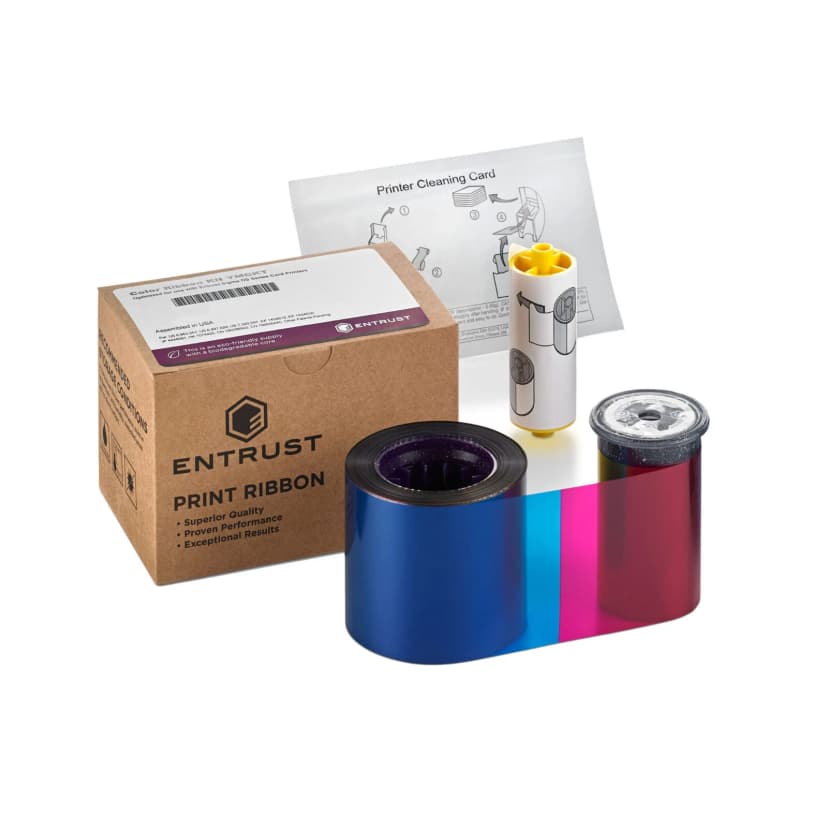 Ribbon Entrust 525100-001 Color YMCKO — DS1 / DS2 — 250 impresiones